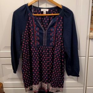 Vintage America XL Bohemian Peasant Blouse